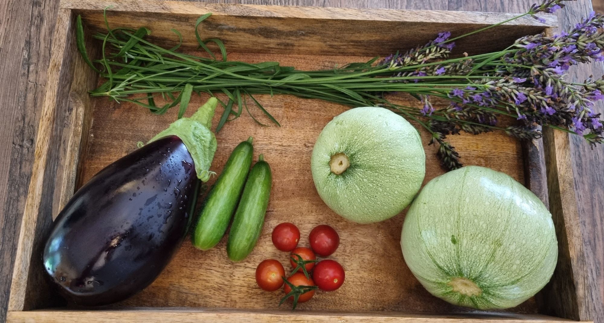 geerntet in unserem Garten