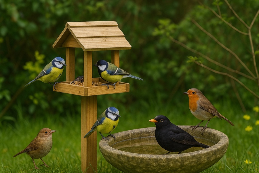 Vögel im Garten: Einblicke, Schutz und richtiges Füttern
