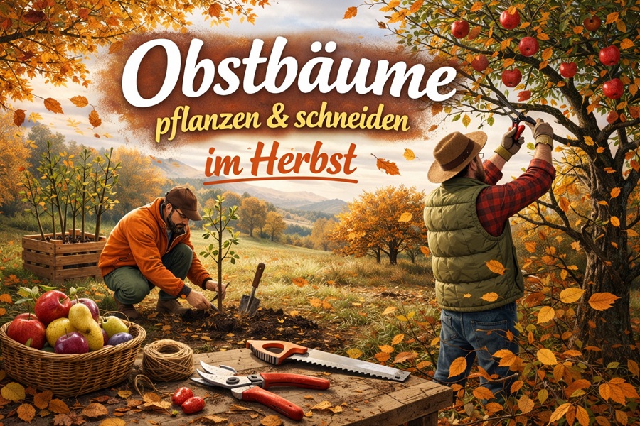Obstbäume pflanzen und schneiden im Herbst