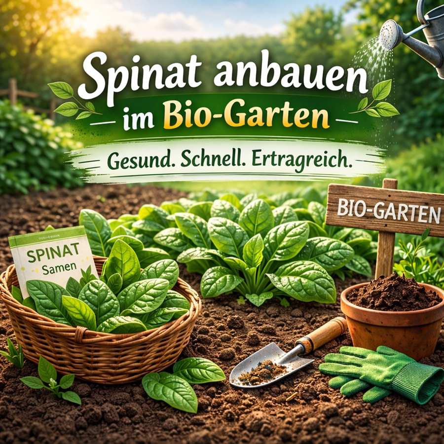 Spinat im Bio-Garten anbauen: Gesund, schnell und ertragreich