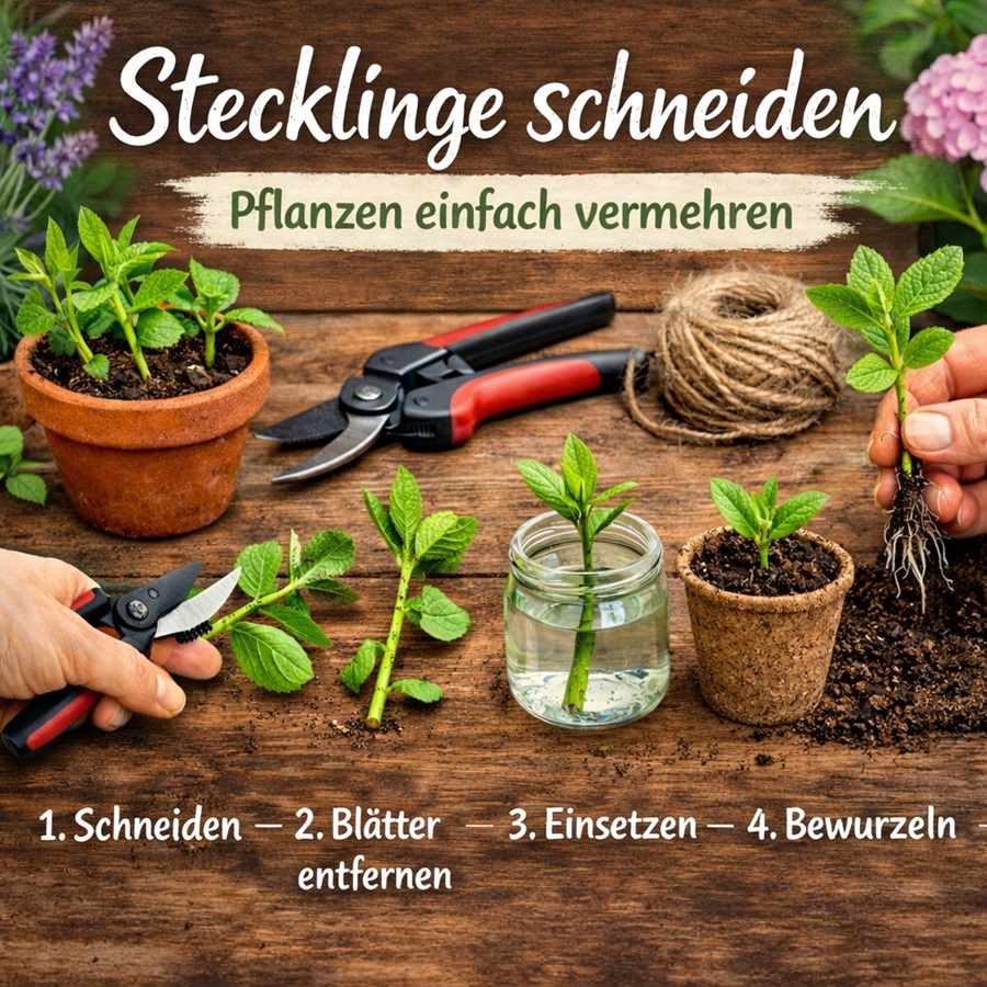 Stecklinge schneiden: Pflanzen einfach selbst vermehren