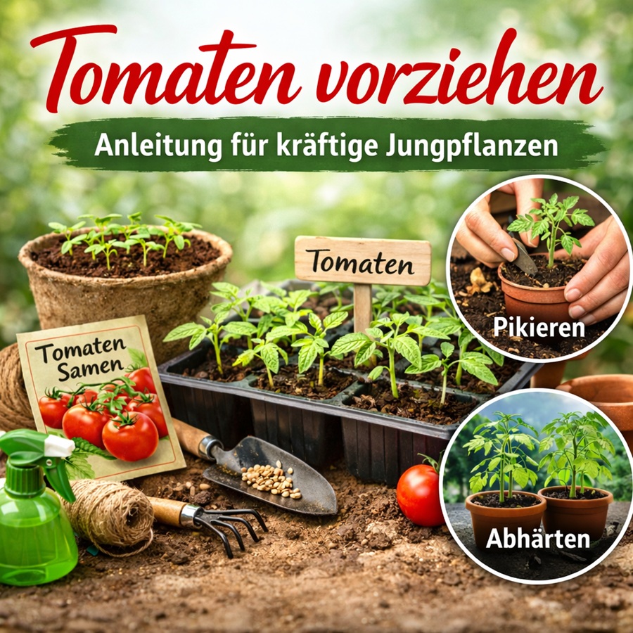 Tomaten vorziehen- Schritt für Schritt Anleitung
