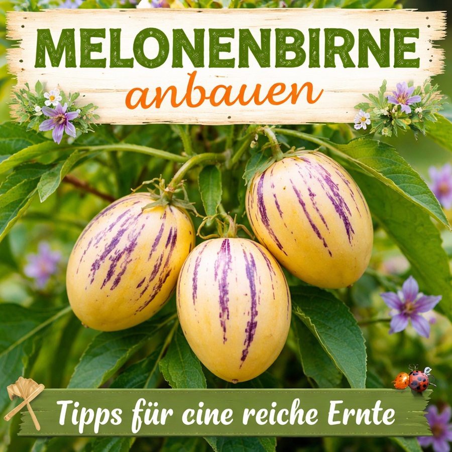 Melonenbirne/ Pepino anbauen: Pflege, Ernte & Tipps