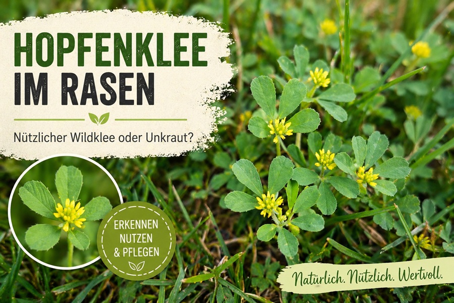 Hopfenklee im Rasen: Nützlicher Wildklee oder Unkraut?
